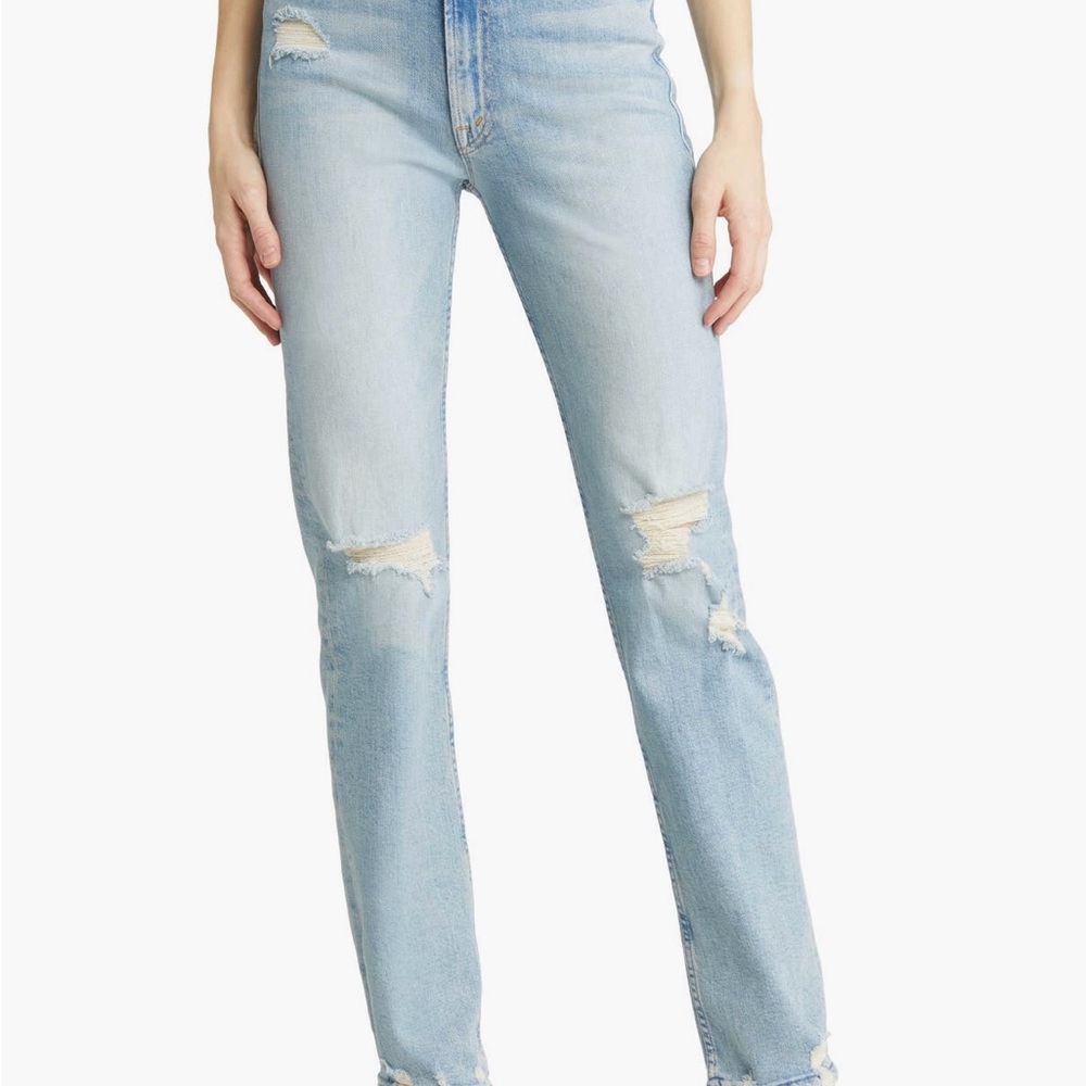 MOTHER Light Blue Straight Leg Jeans